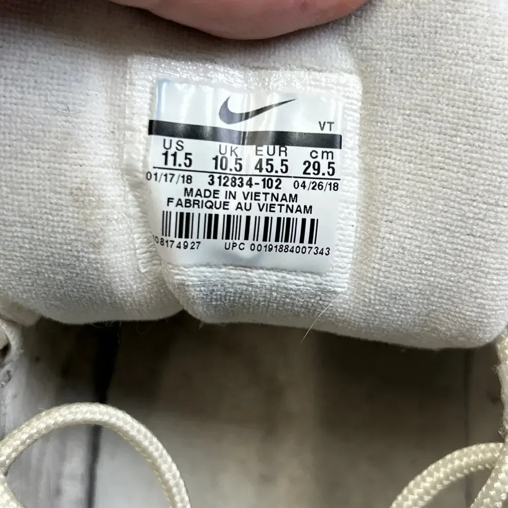 Nike Air Max 97 Retro OG Men’s 11.5 Sail University Red 312834-102 2-pairs Used - Picture 12 of 12